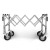 Scissors coffin trolley, PREMIUM, silver, PLATFORM