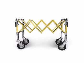 Scissors coffin trolley, PREMIUM, gold, PLATFORM