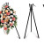 Wreath stand, 100cm, black