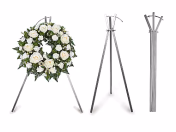 Wreath stand, 160cm, black