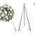 Wreath stand, 160cm, black