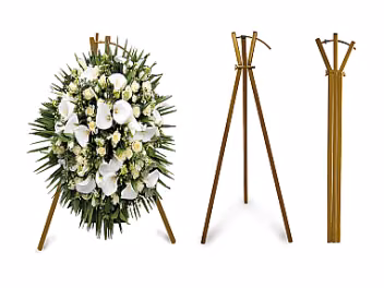 Wreath stand, 160cm, gold