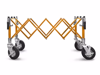 Scissors coffin trolley, STANDARD, gold