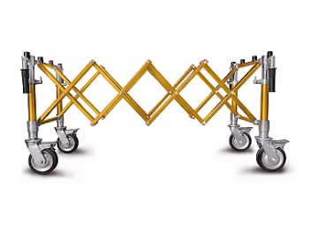 Scissors trolley - small wheels, gold COMPACT