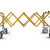 Scissors trolley - small wheels, gold COMPACT