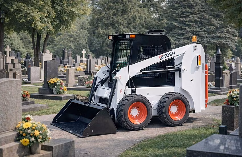 Mechanising Cemetery Operations – How to Choose the Right Compact Loader for Cemetery Maintenance and Management
