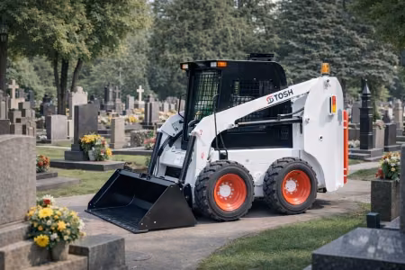 Mechanising Cemetery Operations – How to Choose the Right Compact Loader for Cemetery Maintenance and Management